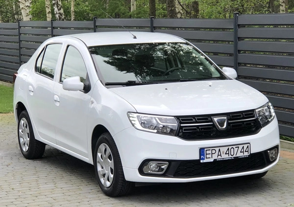 Dacia Logan cena 26900 przebieg: 158715, rok produkcji 2018 z Pabianice małe 106